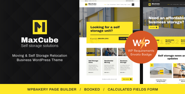 MaxCube – Moving & Self Storage Relocation Business WordPress Theme