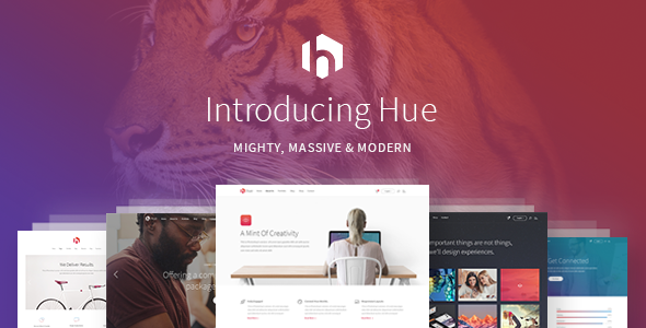 Hue – Startup Landing Page WordPress Theme