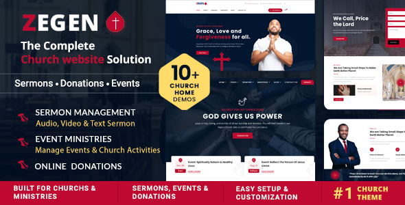 Zegen – Church, Charity & Religious Organization WordPress Theme