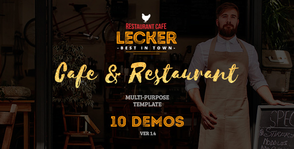 Lecker – Cafe & Restaurant Template