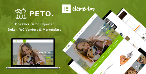 Peto – Animal and Pet Shop WooCommerce WordPress Theme