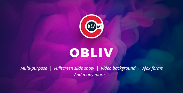 Obliv – Creative HTML Template