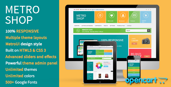 MetroShop – Premium OpenCart theme