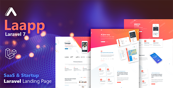 Laapp – Laravel App Landing Page