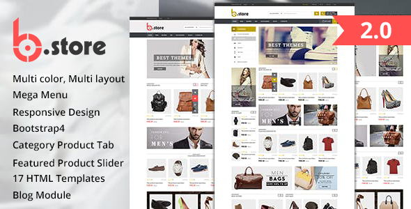 Bstore – Fashion Modern HTML5 eCommerce Website Template
