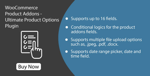 Woocommerce Product Addons – Custom Fields For WooCommerce