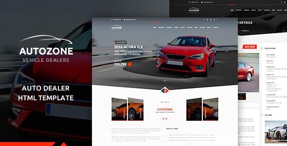 AUTOZONE – Car Dealer HTML Theme