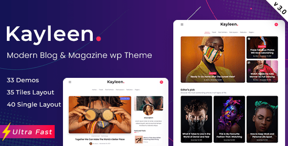 Kayleen – Blog & Magazine WordPress Theme