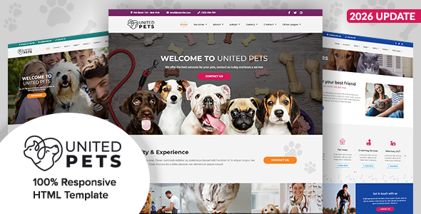 United Pets – Responsive HTML5 Template