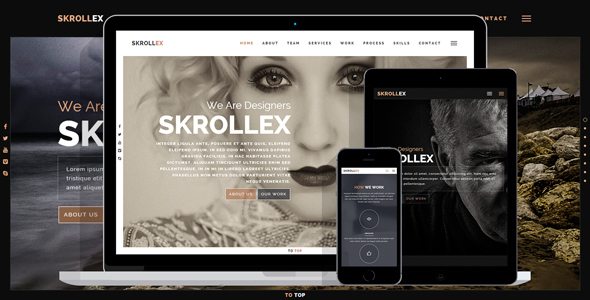 Skrollex – Creative One Page Parallax – HTML Template