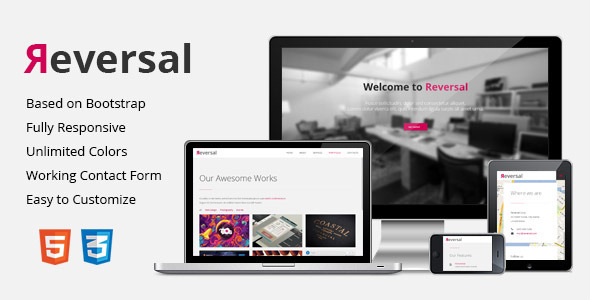 Reversal – Responsive One-Page Template