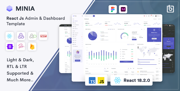 Minia – React Admin & Dashboard Template