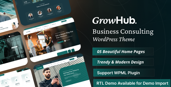 GrowHub – Business Consulting WordPress Theme