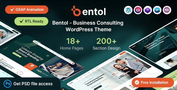 Bentol – Business Consulting WordPress Theme