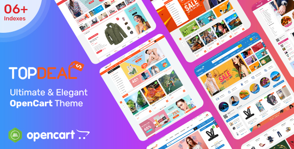 TopDeal – MarketPlace – Multi Vendor Responsive OpenCart 3 & 2.3 Theme with Mobile-Specific Layouts