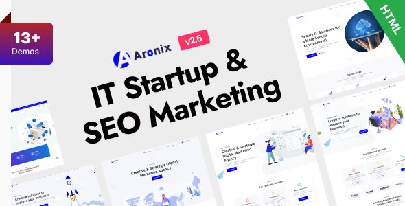 Aronix – IT Startup & SEO Marketing Bootstrap 5 Template