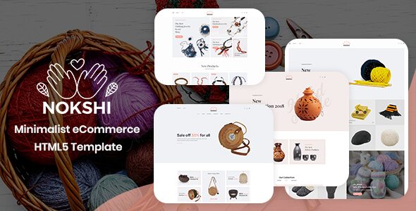 Nokshi – Handmade & Craft Bootstrap4 Template