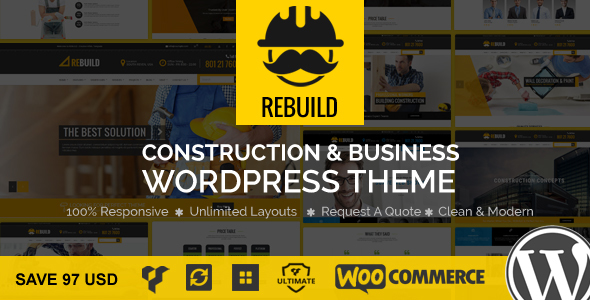 ReBuild – WP Construction & Building Business Theme