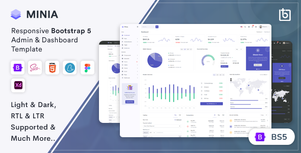 Minia – Bootstrap 5 Admin & Dashboard Template