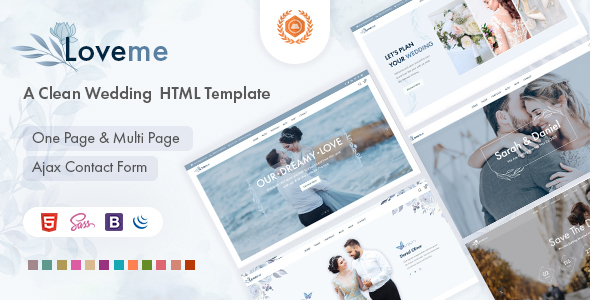 Loveme – Wedding & Wedding Planner HTML5 Template