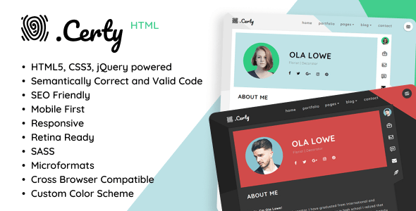 Material Resume / CV HTML Template