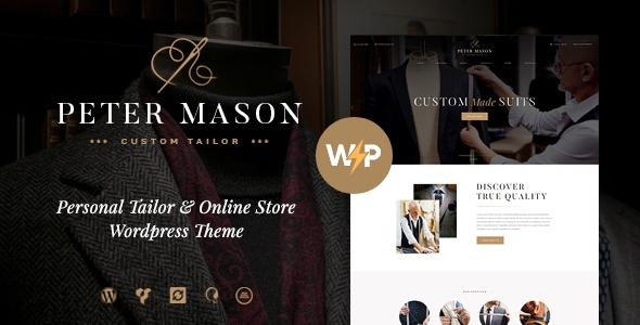 Peter Mason – Custom Tailoring and Clothing Store WordPress Theme