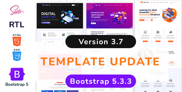 Loptus – Digital Marketing Agency Responsive HTML5 Template