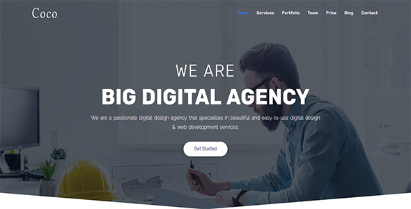 Coco – One Page Parallax