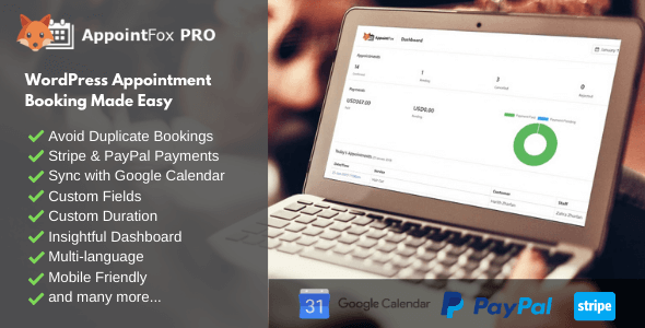 AppointFox PRO – WordPress Appointment Booking Plugin