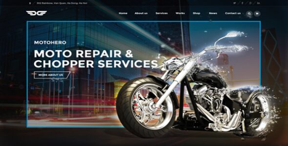 MotoHero – Motorcycle Custom service Business WordPress Theme