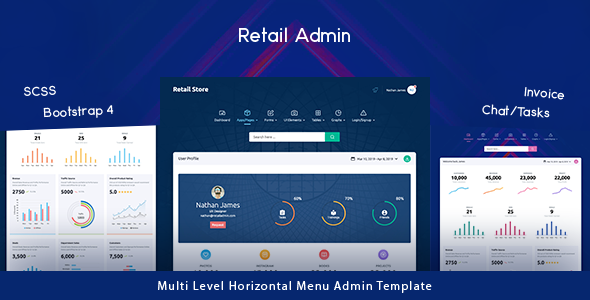 Retail Store – Next Generation Bootstrap 4 Admin Template