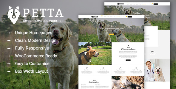 Petta – Pet Care WordPress Theme
