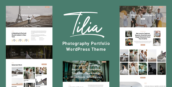 Tilia – Wedding Photography WordPress Theme