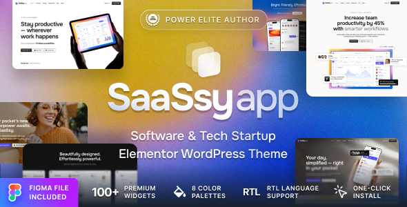 SaaSsy App – Software, SaaS & Tech Startup WordPress Theme