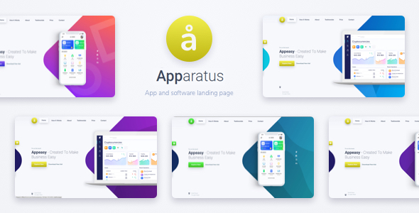 Apparatus – A Multi-Purpose One Page Saas and App Landing Theme