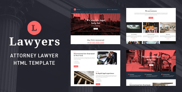 Lawyers – Attorney Advocate Template