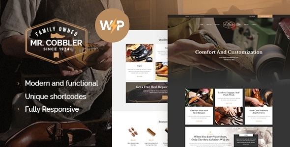 Mr. Cobbler – Shoe & Footwear Repairing WordPress Theme