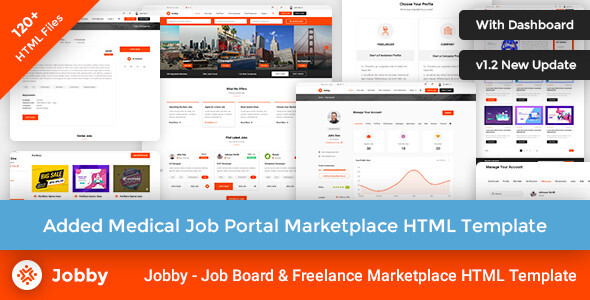 Jobby – Job Portal Multi-Purpose Marketplace HTML Template