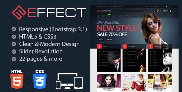 Effect – Responsive E-Commerce Template