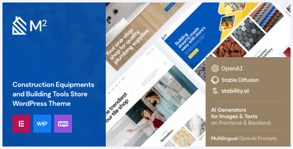 m2 – Construction and Tools Store WordPress Theme