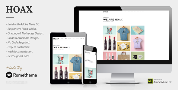 HOAX – Creative Multipurpose Muse Template