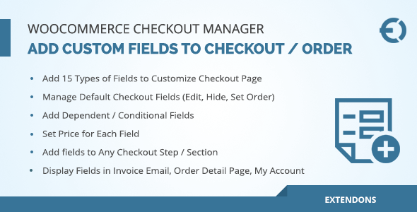 Custom Checkout Fields Manager for WooCommerce