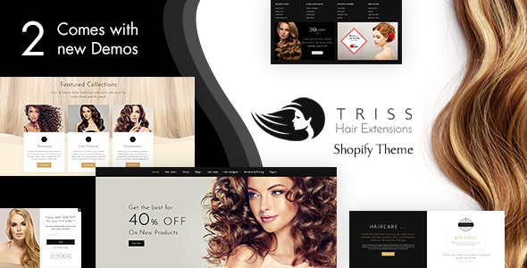 Triss – Hair Extension, Beauty Salon Shopify Theme