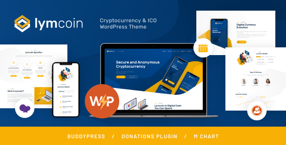 Lymcoin – ICO Cryptocurrency Bitcoin WordPress Theme