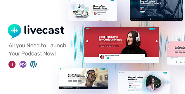 Livecast – Podcast Theme WP