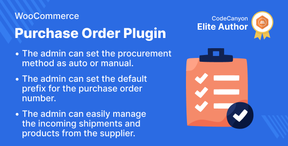 WooCommerce Purchase Order Plugin