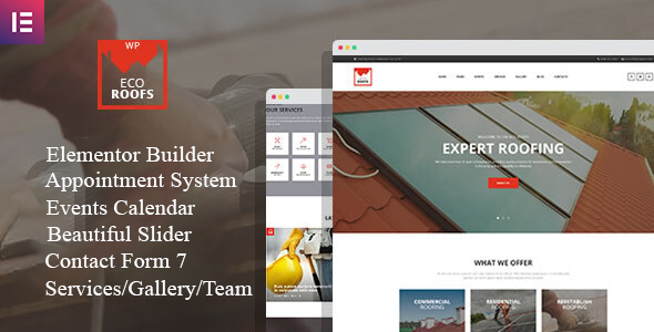 Eco Roofs – Housetop Repair & Renovation WordPress Theme