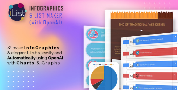 AI Infographic Maker – iList Pro with OpenAI ChatGPT