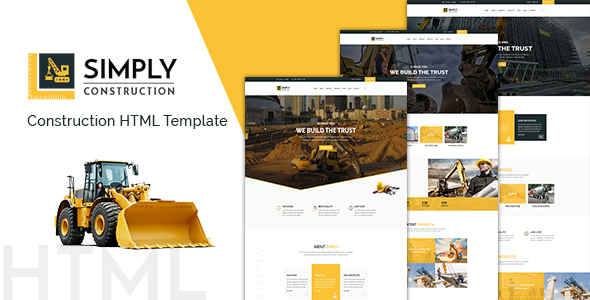 Simply – Building Company Website Template based on Bootstrap