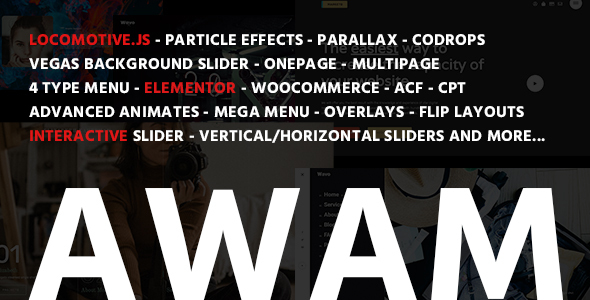 Awam – Creative Agency Portfolio Elementor WordPress Theme